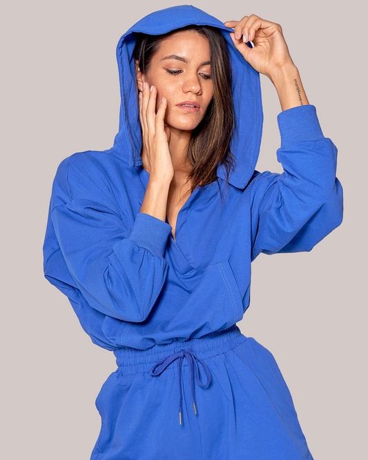 Blue jumpsuit