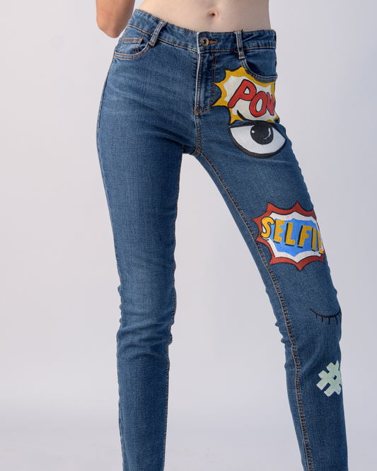 Comic jeans