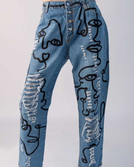 Face jeans