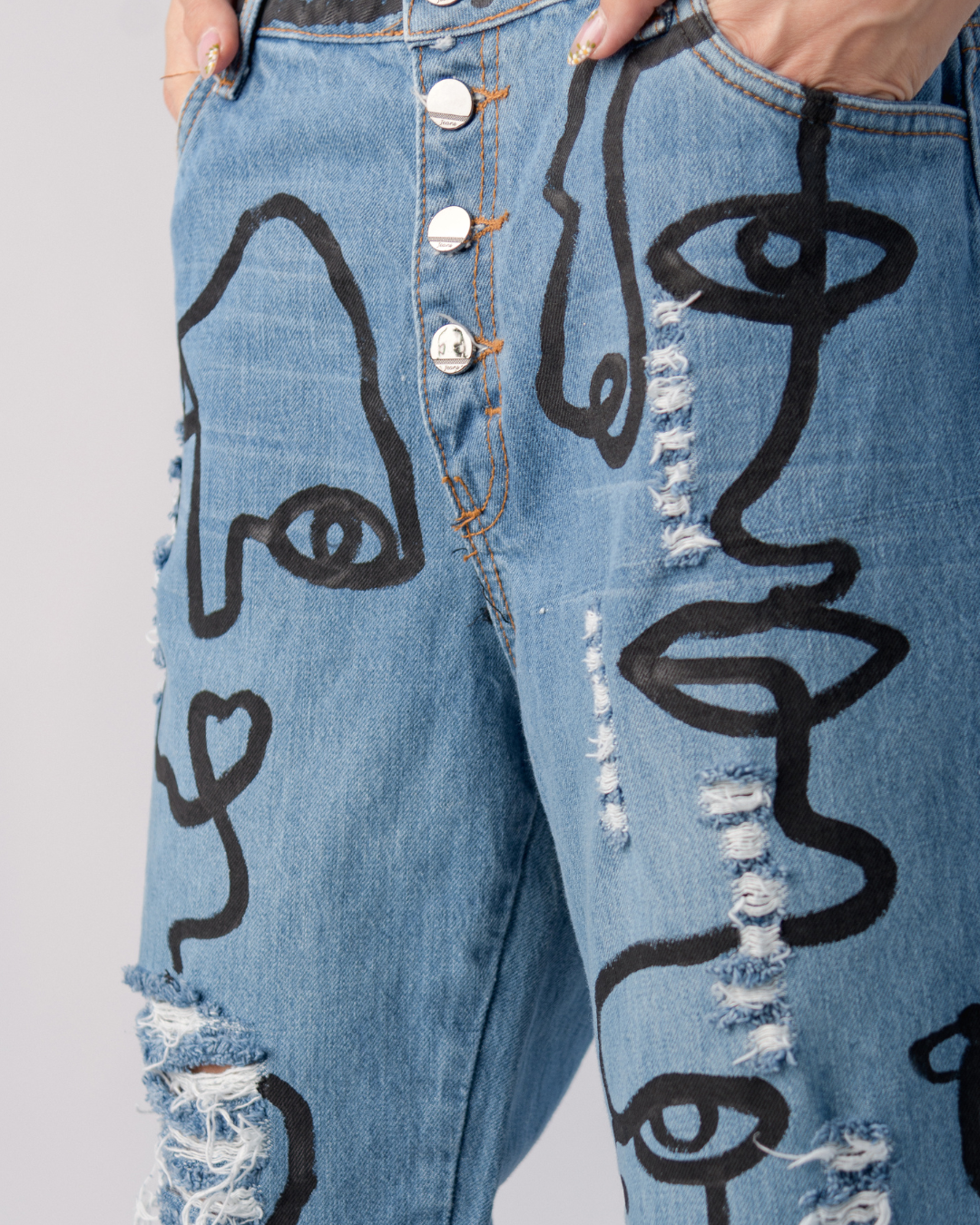 Face jeans